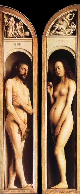 Jan Van Eyck Adam and Eva oil painting image